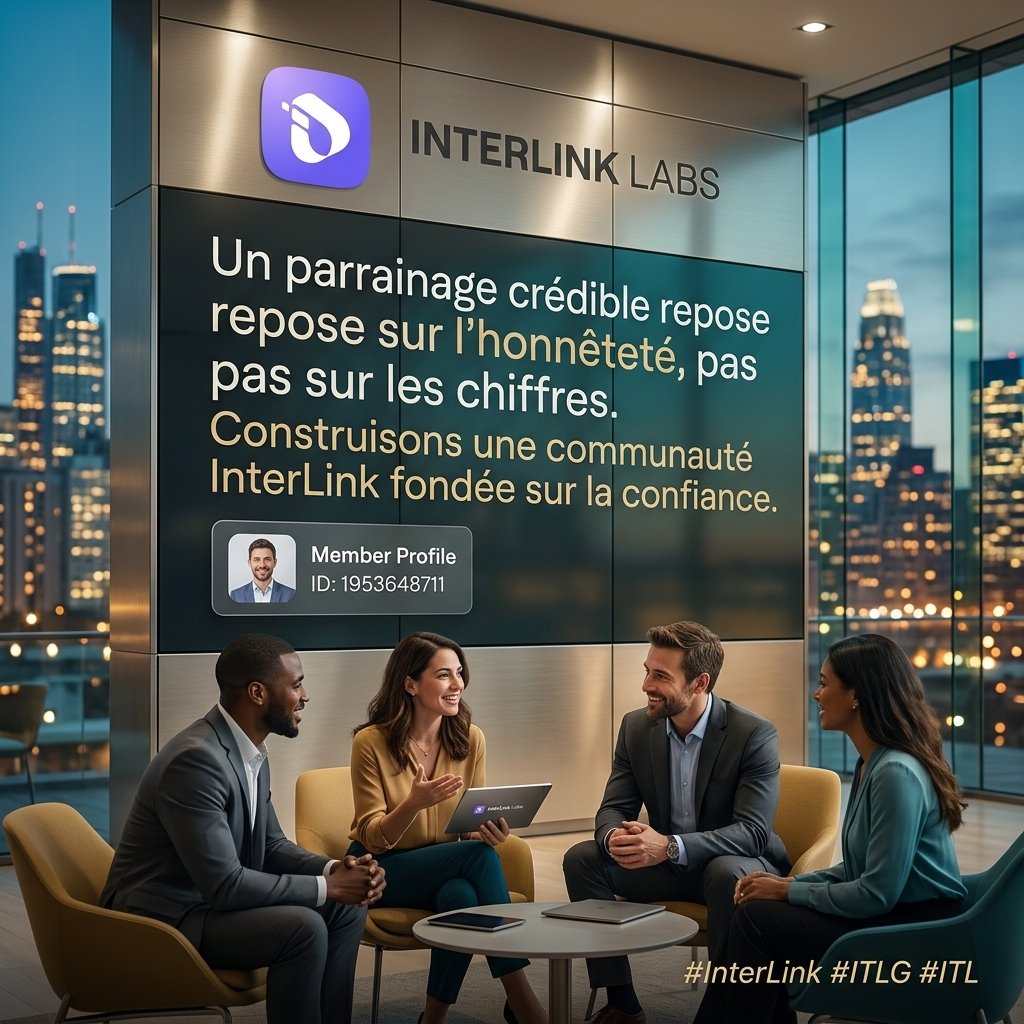 IssaBamok's tweet photo. Un parrainage crédible repose sur l’honnêteté, pas sur les chiffres. Construisons une communauté InterLink fondée sur la confiance.

#InterLink #ITLG #ITL https://t.co/0fKj0tJqnZ
