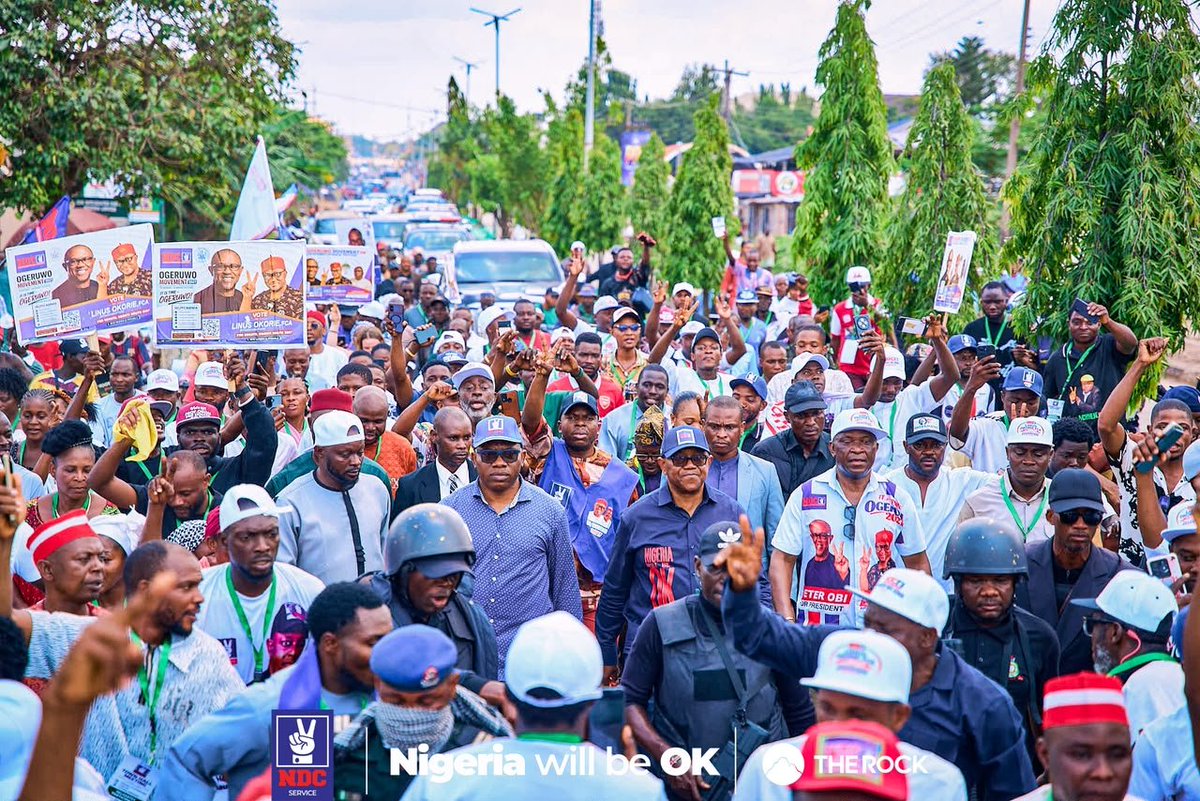PeterObi's tweet photo. EBONYI STATE: SECURITY, CORRUPTION, NATIONAL UNITY AND THE DIGNITY OF EVERY NIGERIAN

My grassroots sensitisation tour brought me to Ebonyi, the Salt State, today, 29th October 2026, following yesterday’s visit to Akwanga, Nasarawa State, as our nationwide Town Hall Series continues.

In Ebonyi, I made a stop at Nkalagu and Ezillo to greet and acknowledge our supporters and briefly visited the market in Ezillo, where I interacted with our hardworking women who trade and bring farm produce to market.

In Abakaliki, I joined our party supporters on a road walk to the venue of our town hall meeting.

At the town hall, participants raised concerns about insecurity, particularly kidnapping and banditry; corruption; government borrowing; and the deteriorating condition of our hospitals, schools, and other essential amenities.

The most touching contribution came from a participant representing persons living with disabilities, who spoke about the challenges they face and the apparent lack of adequate support from government and society.

I assured the participants that, upon election, our foremost priorities will be to unite the country, decisively tackle insecurity and confront corruption, while pulling our people out of poverty.

To our brothers and sisters living with disabilities, I reiterated that the compassion of a nation is measured by how it treats its most vulnerable citizens. We will work with state governments to ensure their inclusion, proper care and dignity.

We will also invest massively in education and healthcare, including at least one fully functional primary healthcare centre in every political ward across Nigeria, while working to reduce the cost of living and expand opportunities for all.

I sincerely thank the participants, our party members, the organisers and the good people of Ebonyi State for their warm reception, enthusiasm and active participation.

A New Nigeria is POssible, and Nigeria will be OK! -PO