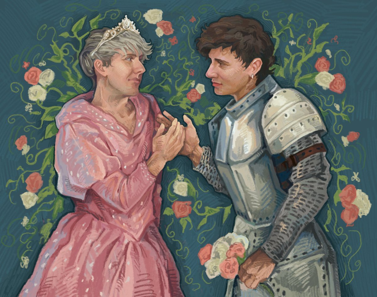 n06art's tweet photo. princess phil &amp; knight dan
#phanart https://t.co/spBBYbdBnn