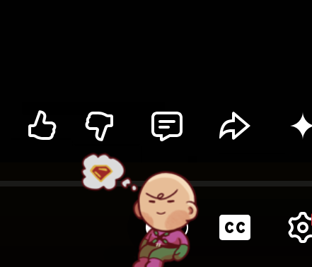 CLEXTISM's tweet photo. silly little bald man on my screen. @raesinwas made the cutest lex shimeji ever i love him so much!!!!!!!!!!!! https://t.co/9ptLN8yDC3