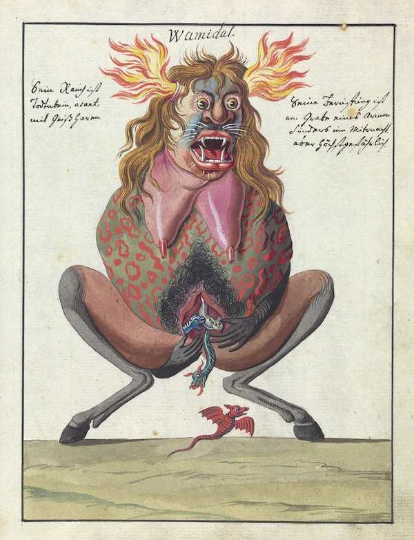PublicDomainRev's tweet photo. Looking for some Halloween costume inspo? Some first-rate ideas in this 18th-century demonology book: https://t.co/VoWQy5ztZv #halloween https://t.co/aaCWRU20Ty