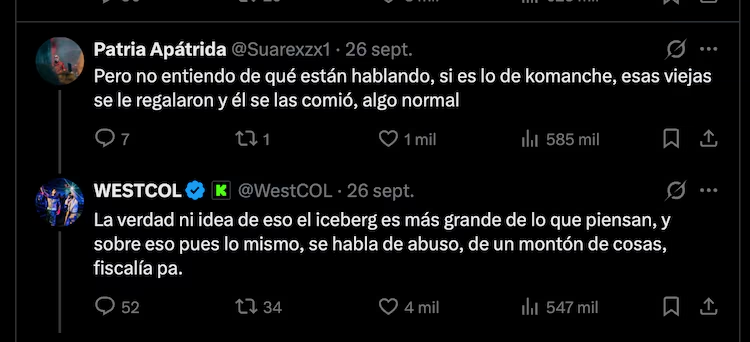 RobocapoXD's tweet photo. @levin77593995 @robert06642 @MrStivenTc1616 Aquí tienes tus pruebas y mís argumentos, nada esta sacado de contexto, quieres que te pase el live completo donde se burlaba de komanche con sus amigos o donde metería su buffet de abogados, y encima luego de retrata y obvio solo un imbécil defendería a un cobarde como Westcol. https://t.co/ig8ckOGVO8