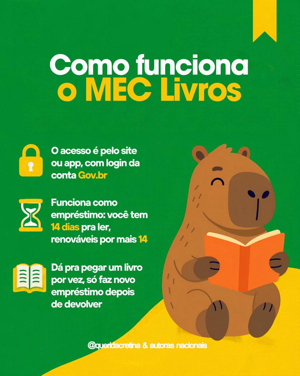 autoraemma's tweet photo. O BOLSA KINDLE E O MEC LIVROS são diferentes e eu fiz uma postagem explicando melhor ☝🏻

vamos comemorar dia 13 de novembro em grande estilo a virada do Lula? acesse https://t.co/t6uMCng14U e saiba mais 💛 https://t.co/N9yzbAkTNl