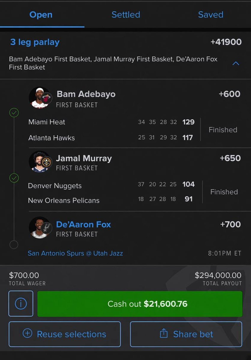 ParlayGoddess2's tweet photo. This is exactly why I NEVER cash out! 🏀💰

I’d rather ride it out than cash out early, and this time, it paid off BIG! ✅🔥

Patience really pays! Go check the results for yourself. 👀💸 https://t.co/FEFeqvYREt