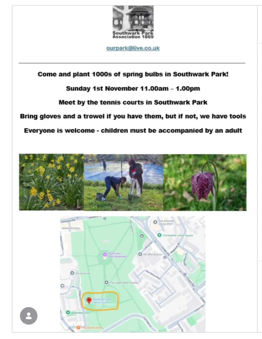 Image from Rotherhithe Connections - People & Place (@IRotherhithe)