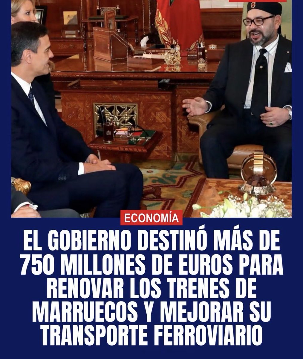 NachoBakes's tweet photo. @HelenaVillarO Vengo del presente , no dejéis que el psoe se gaste el dinero de los canones en pagarle la renovación a Marruecos en vez de mantener nuestra infraestructura o habrá más muertes. 

En 2025, Adif Alta Velocidad ingresó unos 788 millones € en cánones. https://t.co/l21liT9mjK
