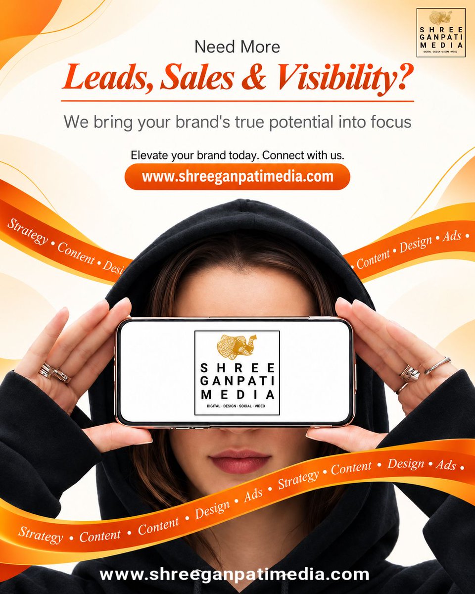 ShreeGanpatiM's tweet photo. Need More Leads, Sales & Visibility? 👀 We bring your brand's true potential into focus. In a world full of noise, we make you unforgettable. Ready to grow? Let's start the conversation and turn your vision into results.
🌐https://t.co/g0VhXGwKrn
#SGM #ShreeGanpatiMedia #Lead https://t.co/CieRN3Eui4