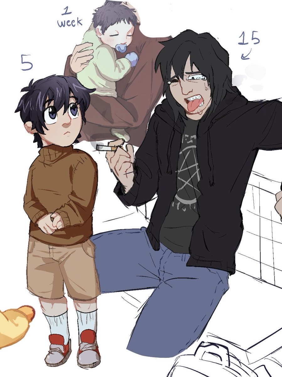 snopunkim's tweet photo. Simon childhood doodles https://t.co/Lyv7mn7kNA