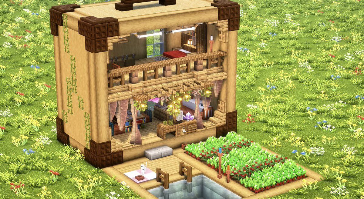 heheisig's tweet photo. Minecraft Suitcase House https://t.co/qaqofv6veP