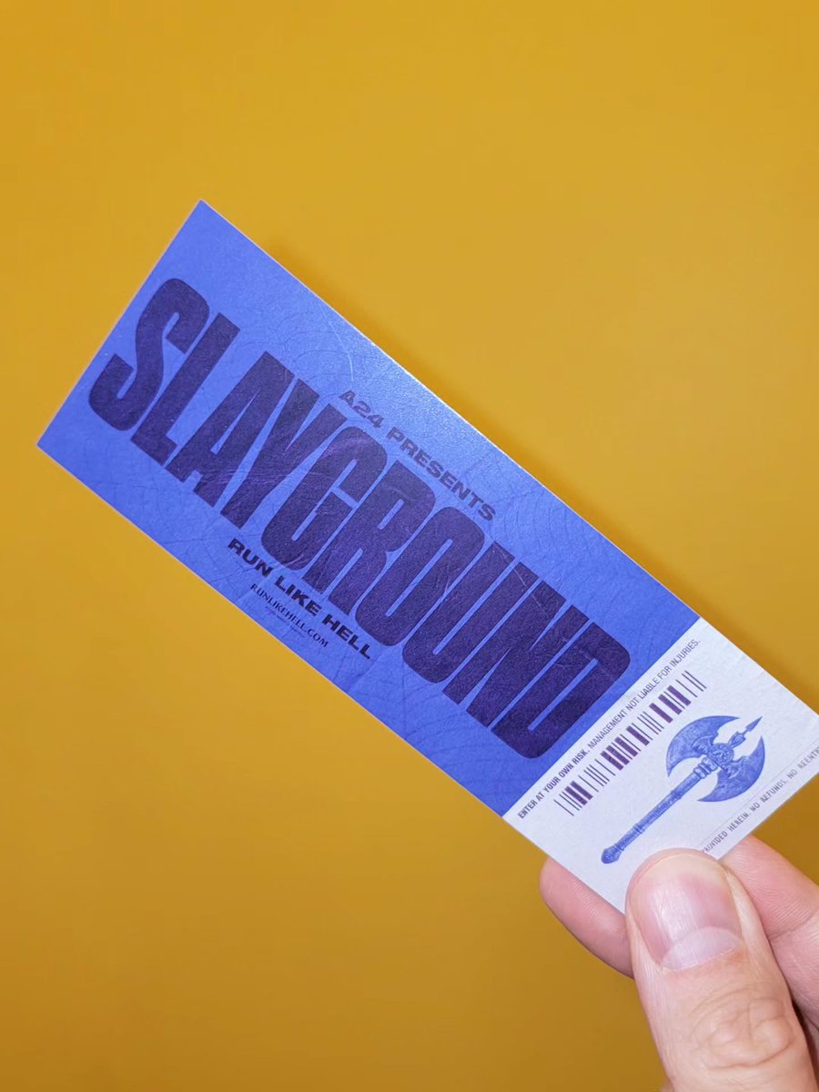 FreddyInSpace's tweet photo. I've never met a Jeremy Saulnier movie I didn't like.

SLAYGROUND is up next. January 29.

Thanks for the Halloween treats, @A24! https://t.co/naZR4gOTjA