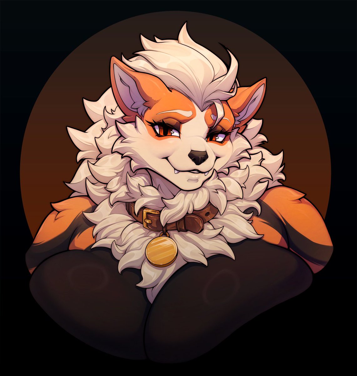 PurrBloom's tweet photo. Someone casually requested an Arcanine.  
While working on her, the sheer amount of fluff made me go full cozy mode.

Result: a soft, warm, and very huggable Arcanine. Who needs fire when you’ve got this much comfort? 🔥

#Arcanine #FurryArt #pokemon https://t.co/shKIkxA2Rz