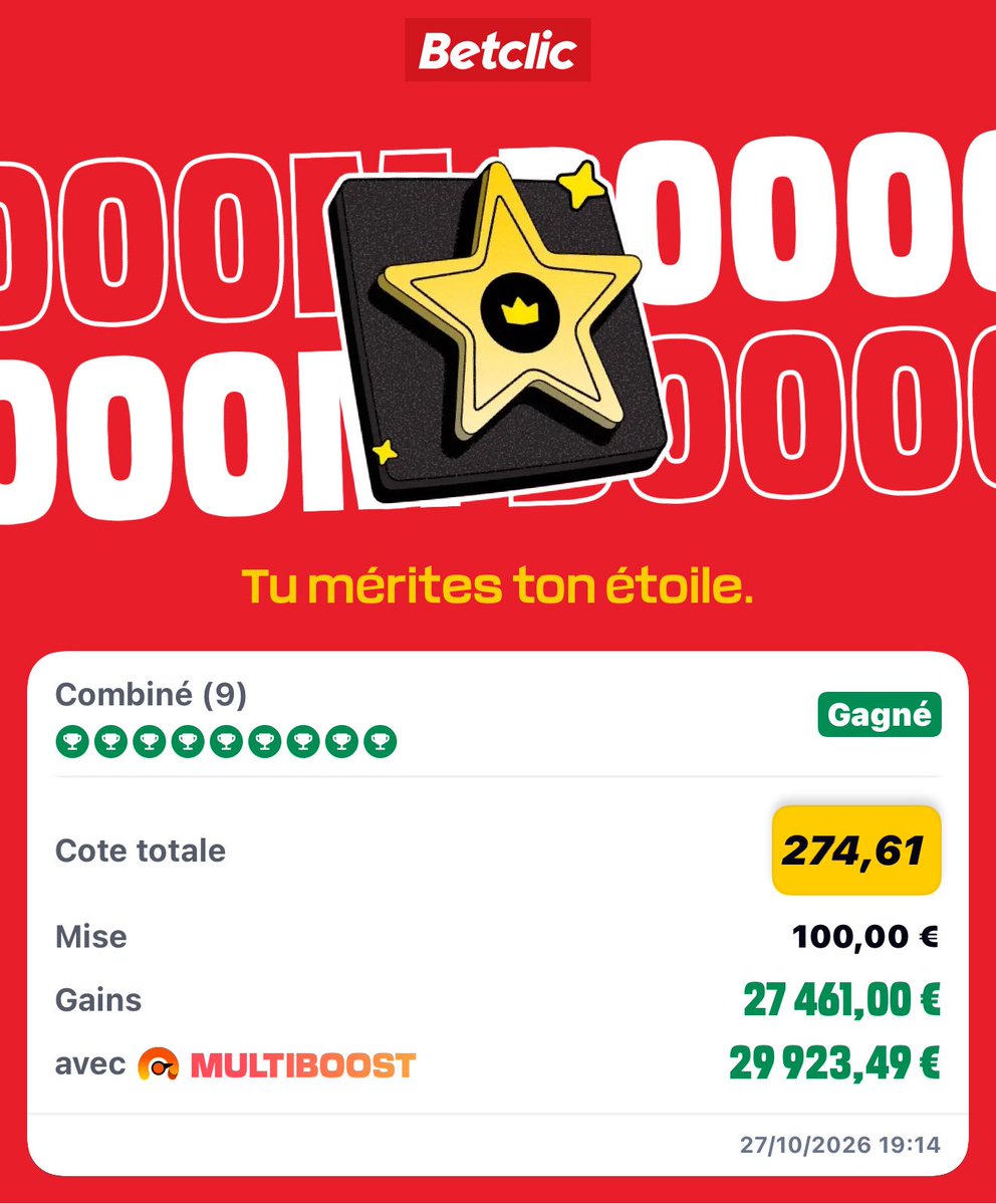 leni_ttt's tweet photo. Il y a 2 jours je me réveil d’une rapta, en voyant que j’ai misé 100€ sur une cote à 274.

À ce moment là je voulais arrêter de boire.

Mais finalement merci @GreyGoose et @Betclic, duo de choc 🤣💸

#TeamParieurs #Pronos #Betclic https://t.co/8fRGtOFeGa