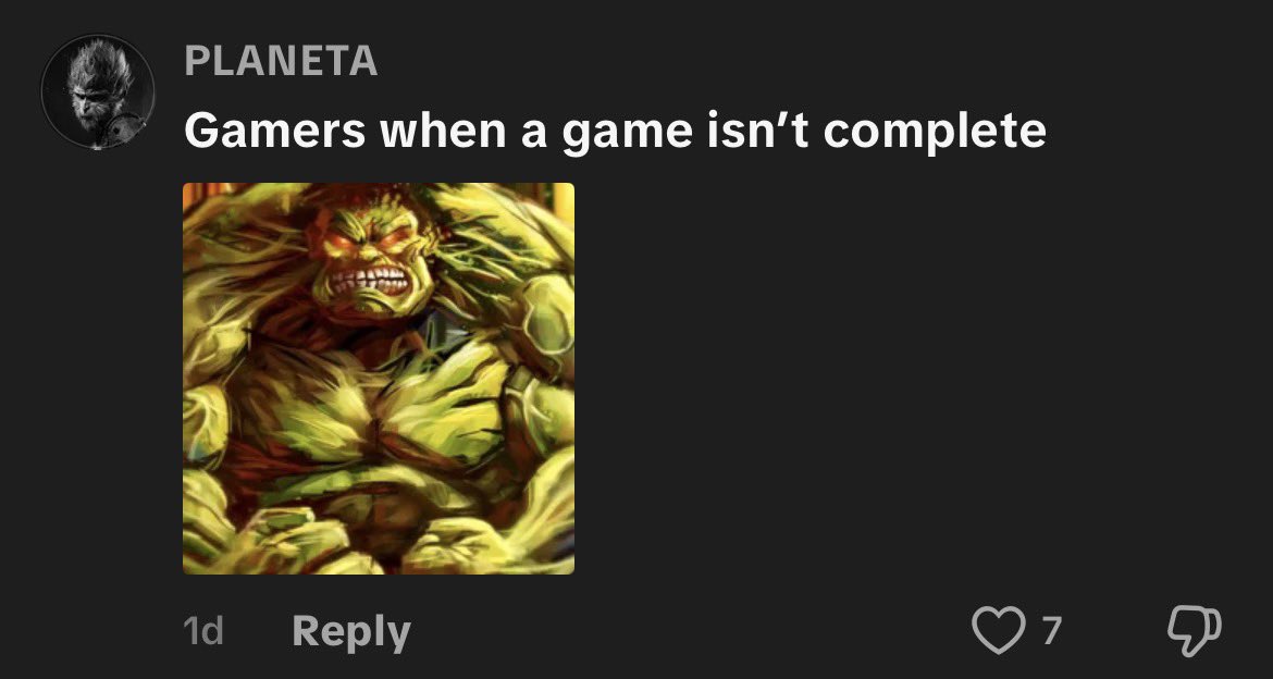 d7stro's tweet photo. Do gamers even want a good product anymore 😭 https://t.co/9LevZo8xkJ