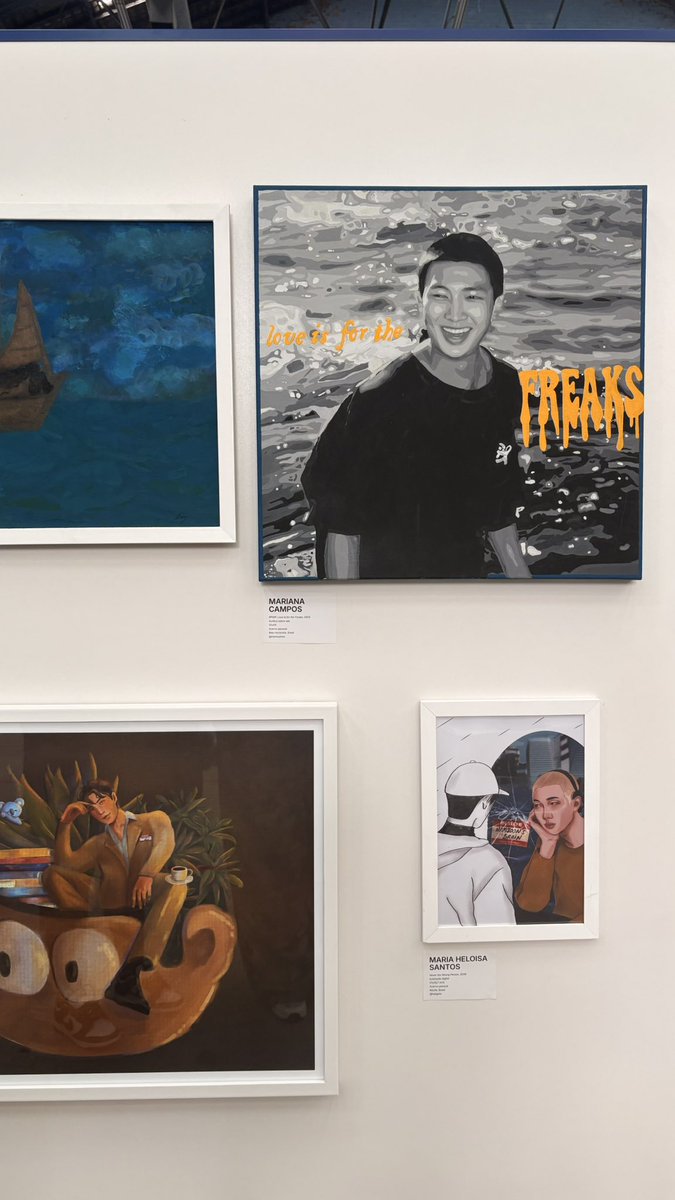 namulore's tweet photo. exposição do namjoon bizarra de linda é de se emocionar parabéns aos envolvidos https://t.co/q3gFr1jZ8b