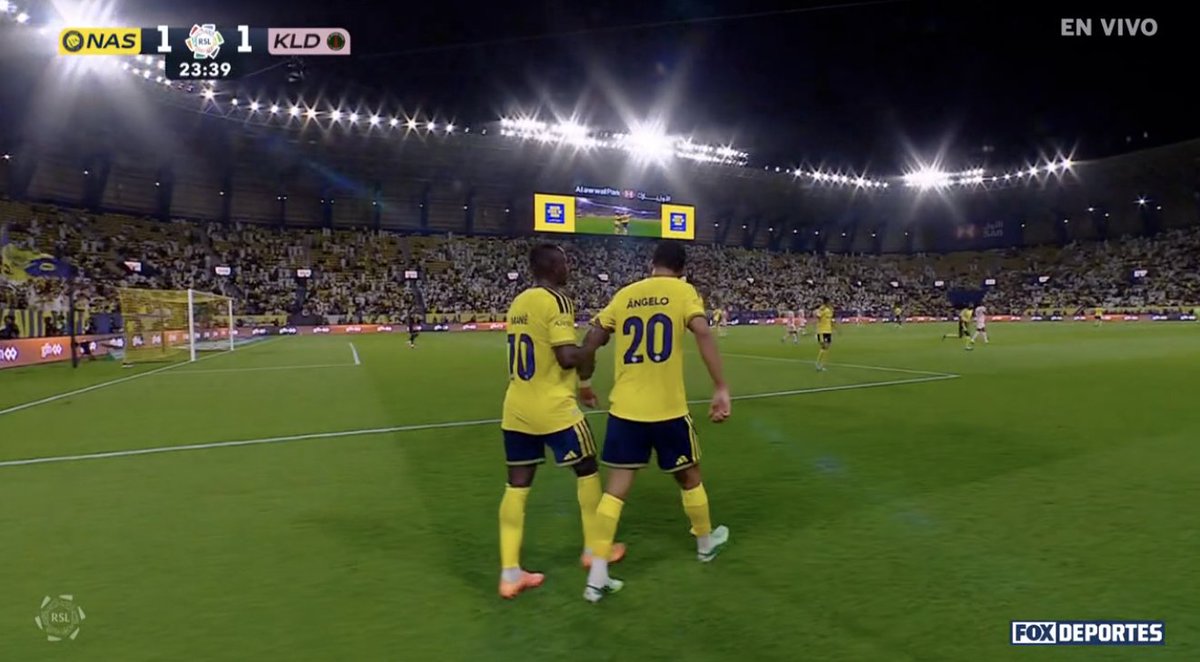 TouchlineX's tweet photo. 1-1 Al Nassr.

GOOOOOOOAAAAAAAALLLLL ANGELO !!!!!!!!!!!!!!!!!!!!! ANGELO HAS EQUALIZED FOR AL NASSR !!!!!!!!!!!!!!!!!!!! BEAUTIFUL GOAL !!!!!!!!!!!!!!!!!!!!!!!!!!!!!!!!! https://t.co/D8lNAb6USx