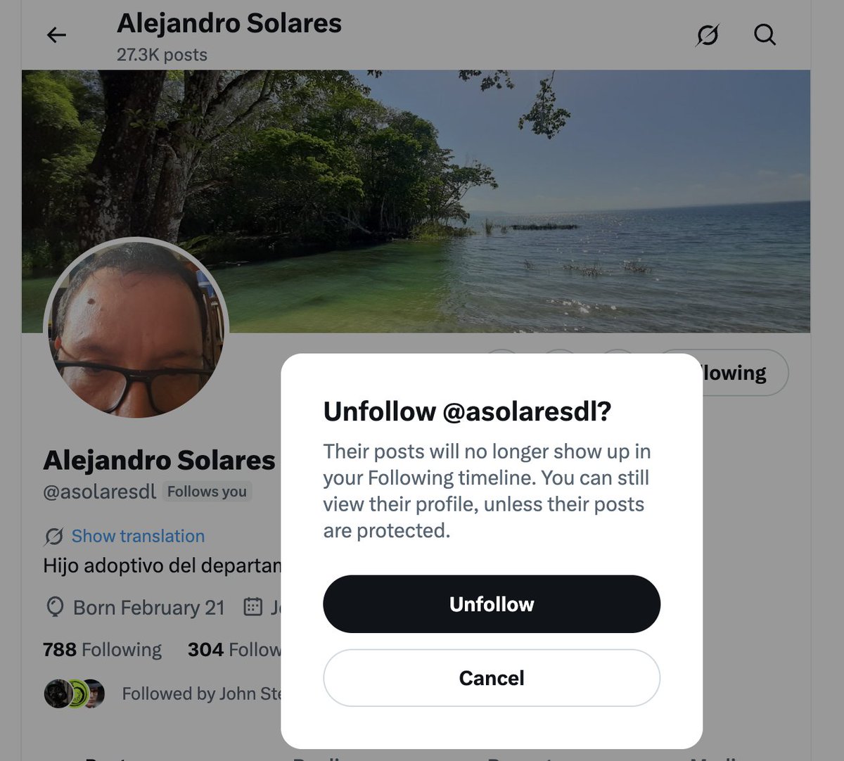 jdchapas's tweet photo. @asolaresdl Gracias por hacerme saber quién es digno del #unfollow 😎 https://t.co/jw4qmHLN19