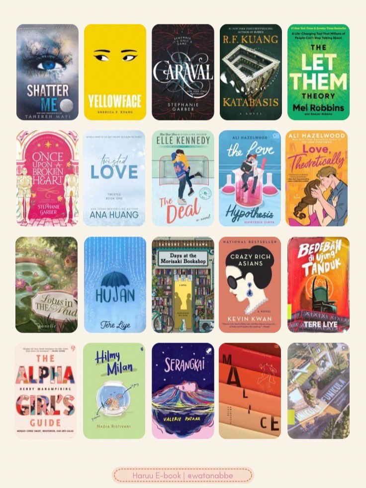 watanabbebooks's tweet photo. Hallo! WTS — E-book novel Indo &amp; English 📚

🛒 Katalog &amp; Proof: https://t.co/kmzgdooCTp
☎️ Order: https://t.co/8kiChxdyWc 
💰 Payment: QRIS all e-wallet &amp; bank

tag. wts wtb jual cari beli punya ada ebook terjemahan murah pdf epub https://t.co/DlnTzNdJM2