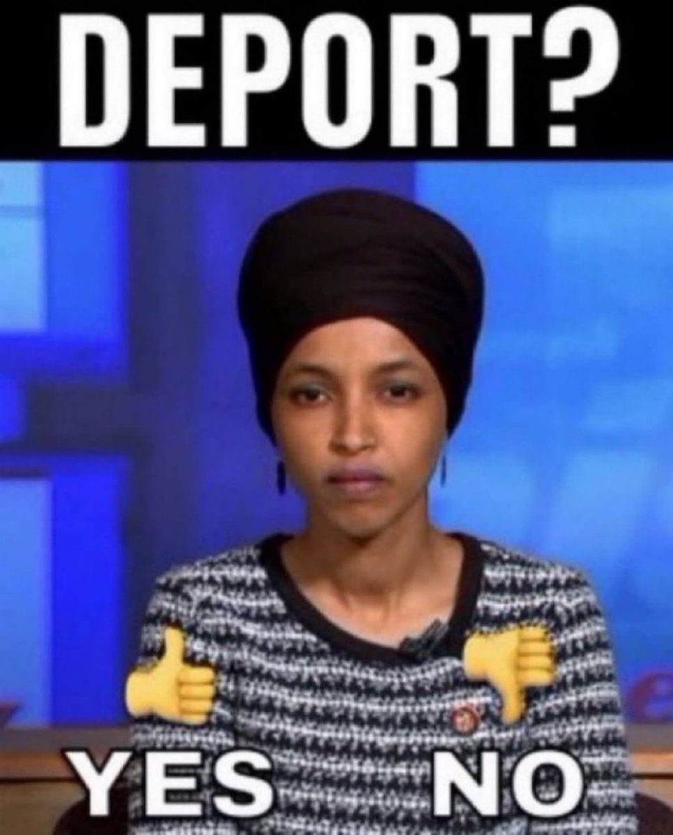 _Barr0nX's tweet photo. Do you support revoking Ilhan Omar's citizenship and DEPORTING her out of America immediately?

A. YES

B. NO https://t.co/hw8Z7U5U7S