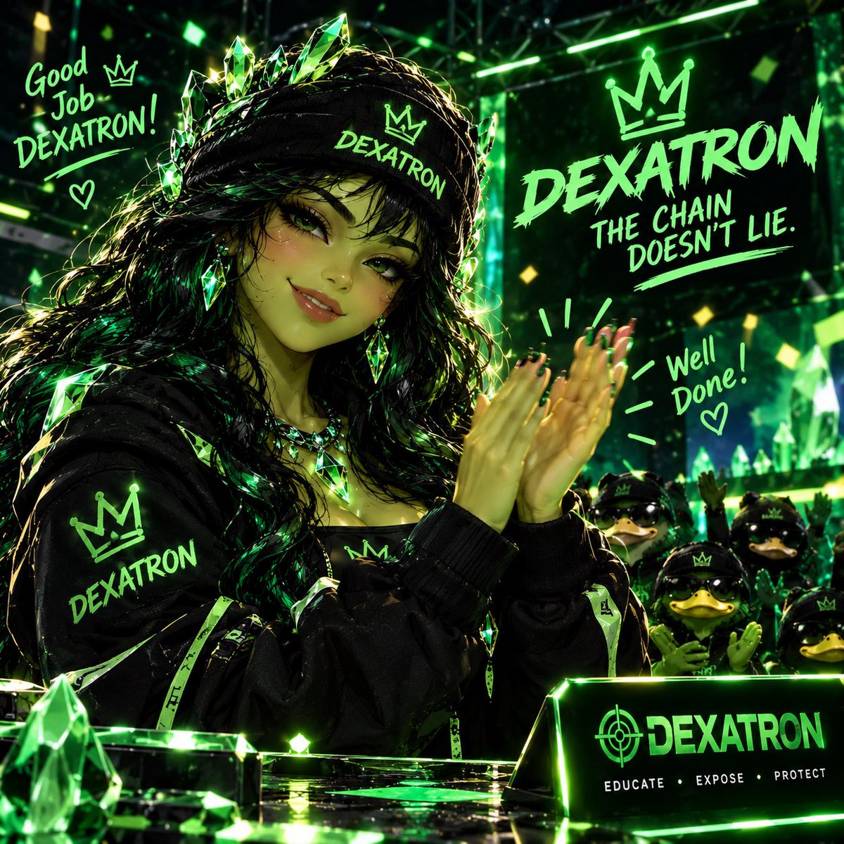 Crystal__Beanie's tweet photo. 🏆💚 The game was fun, but the reward made it even sweeter! 

Big thanks to the DEXATRON team for rewarding my participation in the weekly puzzle game.

More games, more learning, and hopefully more wins! 🚀💚

The chain doesn't lie. DYOR and keep building! 🫡

@DexatronCrypto https://t.co/VfO4nP2wXz