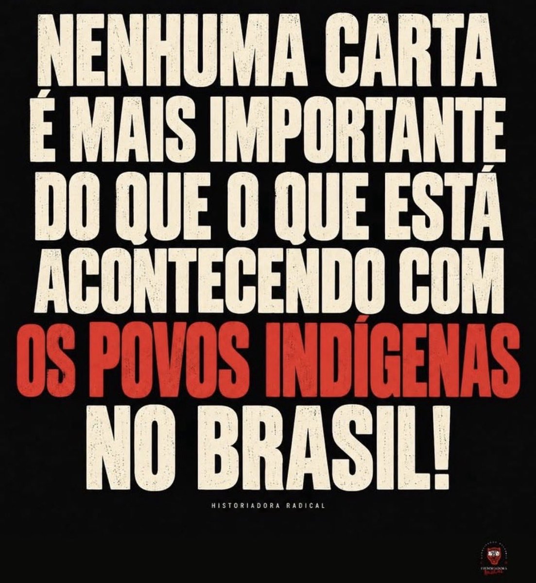 Rockkjrr's tweet photo. #ProtejamNossosPovosIndigenas https://t.co/fEPNnHp1Ts
