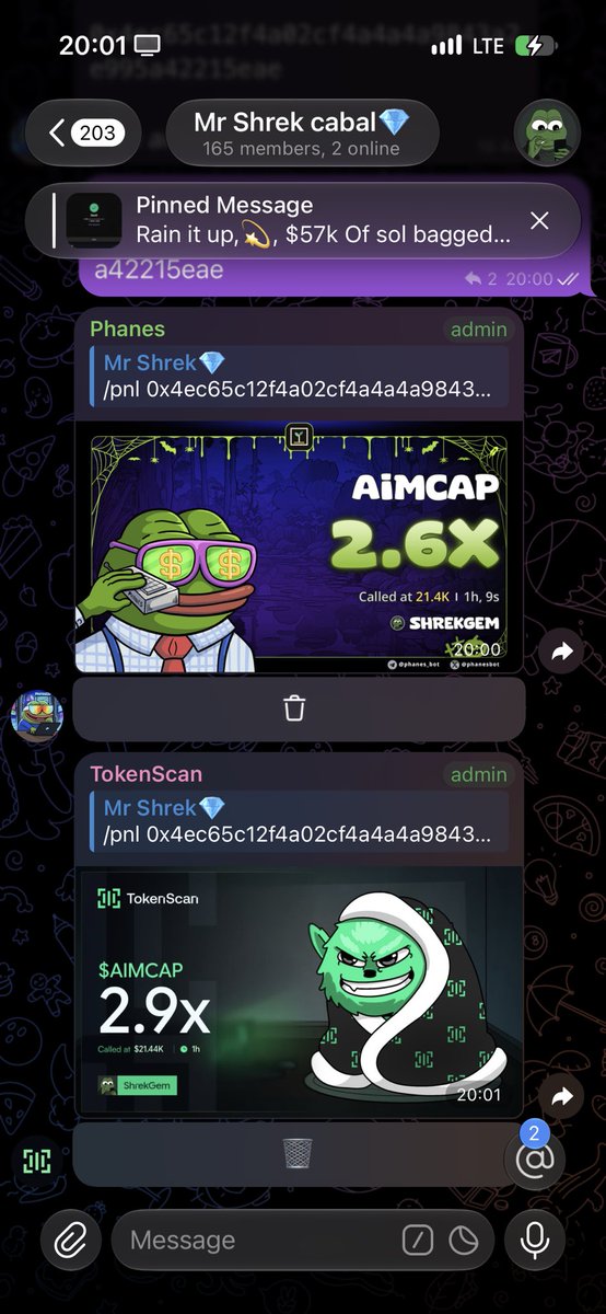 shrekGem's tweet photo. Easy 2.9x gains 
$AIMCAP >> Tg frens aped at $21.4k MC

/pnl 0x4ec65c12f4a02cf4a4a4a9843a2e995a42215eae https://t.co/tXQoKFdOsf