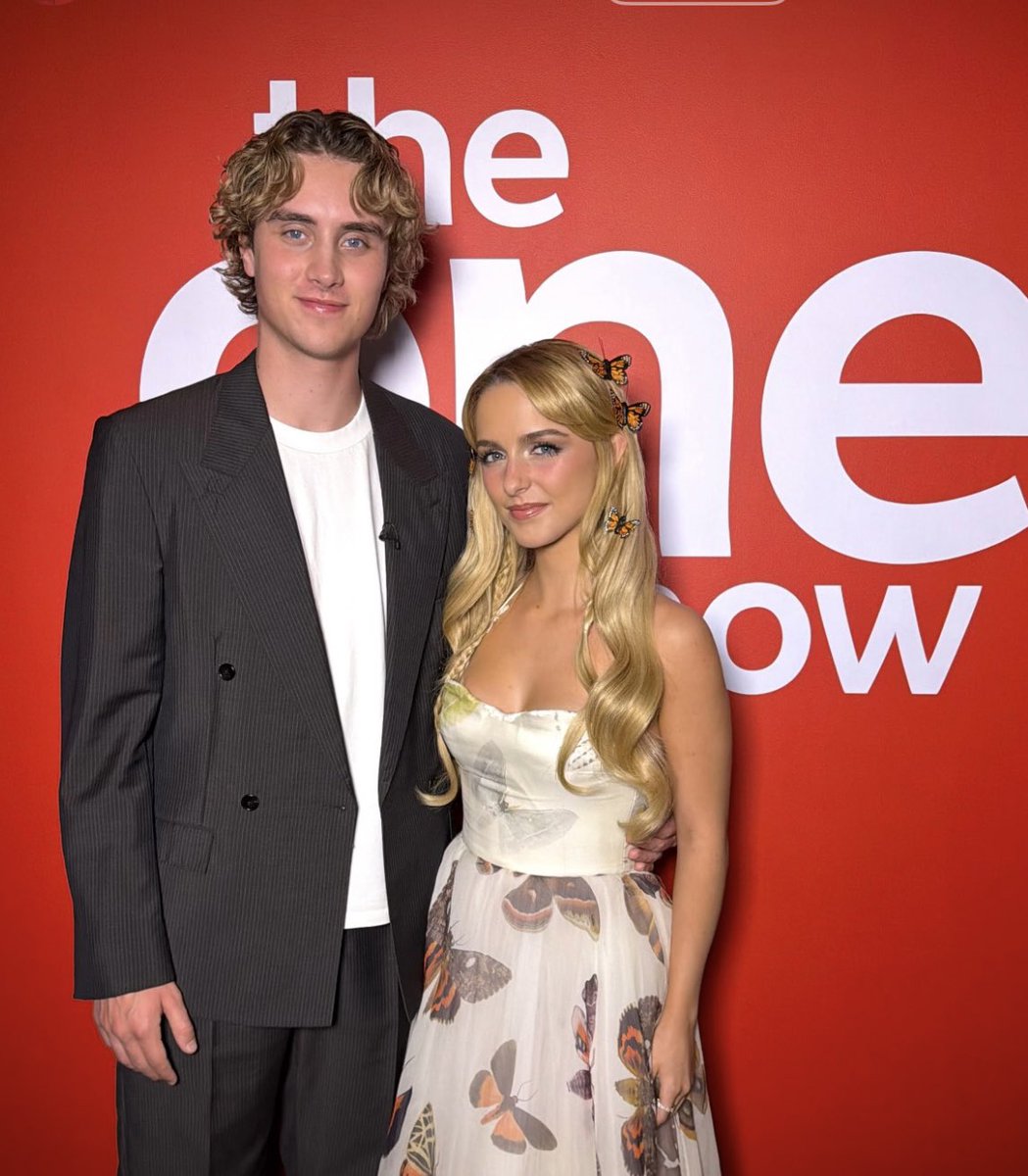 mckennafiles's tweet photo. Her hair and dress! Mckenna Grace and Joseph Zada at BBC The One Show. https://t.co/Y8MScfaXxI