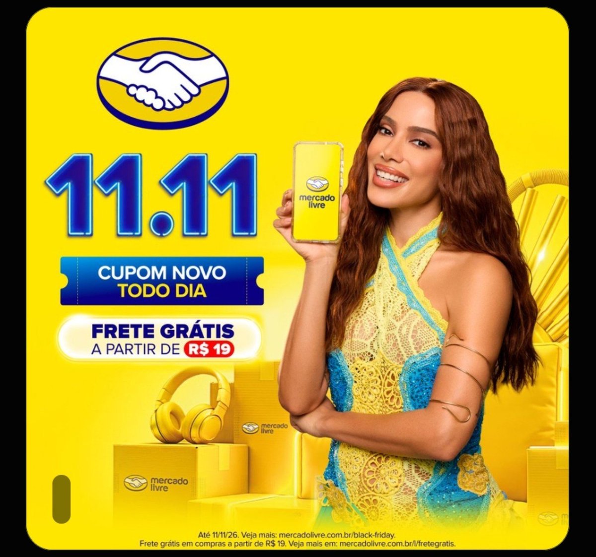 Paulistana32's tweet photo. Alooo @MercadoLivre só passando q os BOLSONARISTAS vão boicotar vcs justamente no dia 11.11 
NÃO QUEREMOS A ANITTA  E A CORJA Q ELEGEU O LULA ASSOCIADO A NADA Q COMPRAREMOS. 
ENTEDERAM? 
Não suporto mais ver a mulher bunda L .
Não vou comprar 11.11 NADA https://t.co/BHwDrmIpvW
