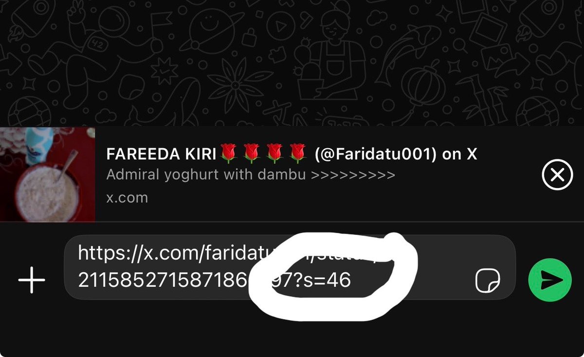 Faridatu001's tweet photo. Do you know that the  links  on X can detect the person's device type if it ends with a question mark and then:

s=46 iPhone
s=20 Browser
s=19 Android

You can try it on this tweet🫠 https://t.co/yBE5oaGCn4