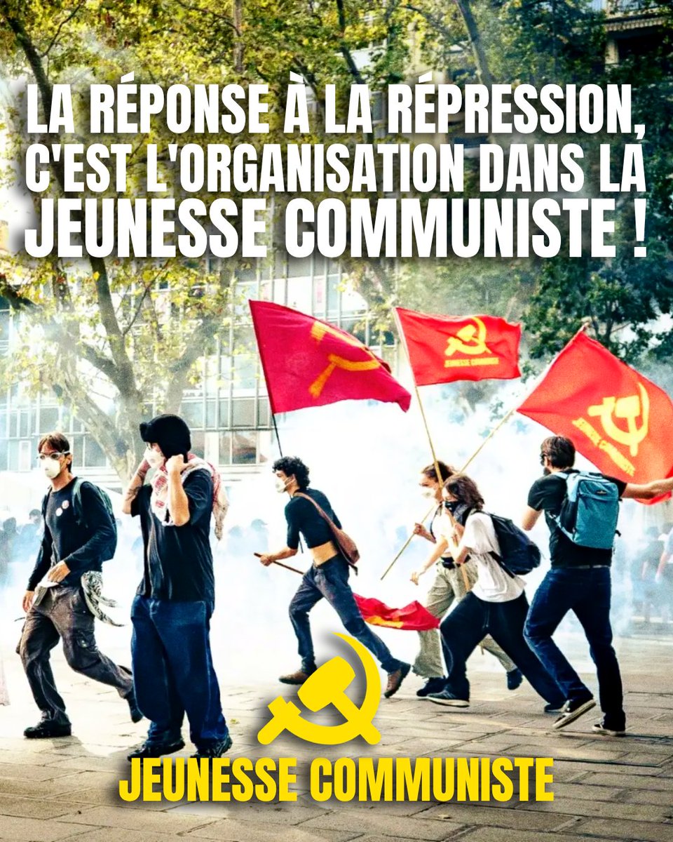 j_communiste's tweet photo. 🔥 Nouveau Communiqué : La réponse à la répression, c'est l'organisation dans la Jeunesse Communiste ! https://t.co/CpGCjf2R69