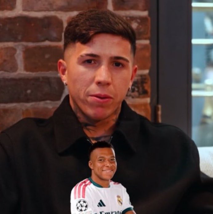 MadridXtra's tweet photo. 🚨 Enzo Fernandez: “Best player at the moment? Kylian Mbappé.” https://t.co/EMp6rVMsUN