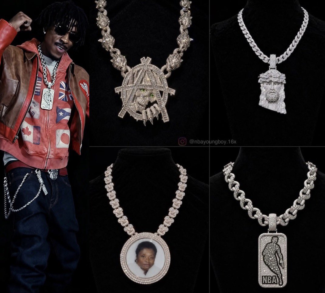 akzwhomatter's tweet photo. NBA YoungBoy has some of the hardest chains in the rap game 💯🔥 https://t.co/6icCvKqlMQ