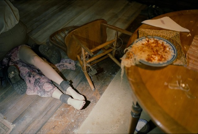 TheCinesthetic's tweet photo. Emma Stone on the set of Bugonia, taken by Yorgos Lanthimos 📸 https://t.co/6GKrbnHQMA