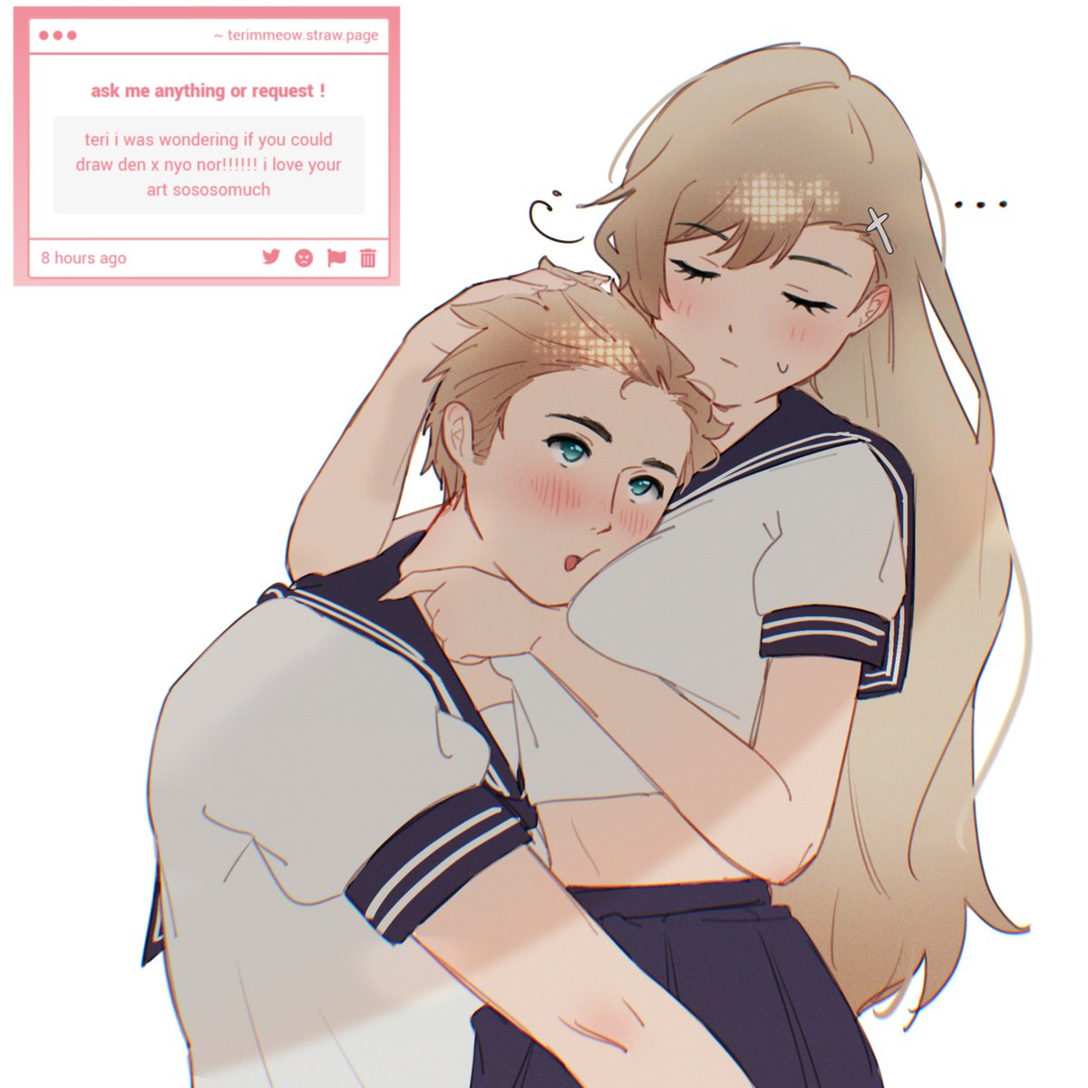 terimmeow's tweet photo. きれいで冷たい先輩 
nyo!norge dennor req https://t.co/LRuRRxdiCW