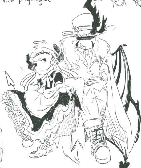 nam_magical's tweet photo. magma was fun lmaoooo i get to remove my brain and drew the most stupid shit ever 😭 https://t.co/gajhMY6arK