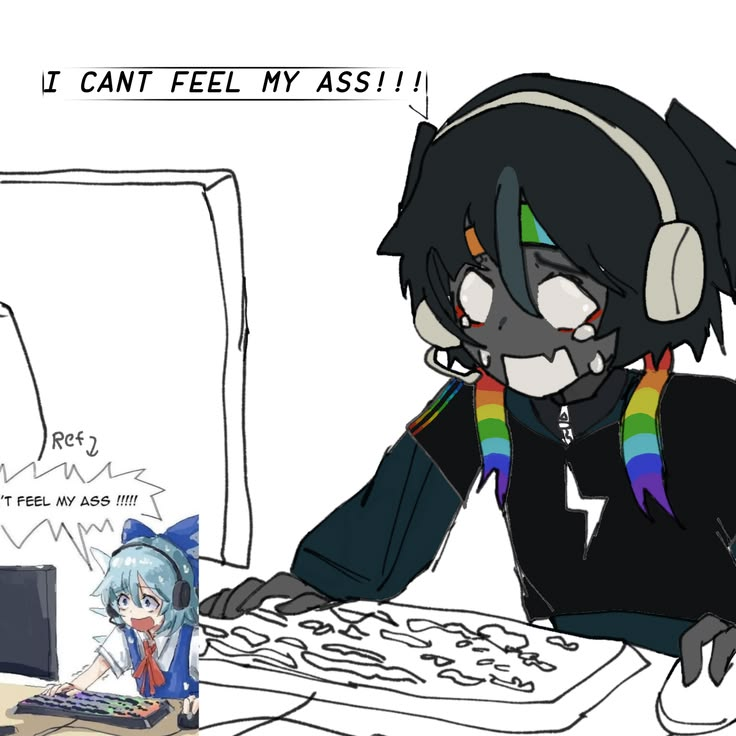 IridescentK1tty's tweet photo. Pov: Me when I'm in my chair for too long https://t.co/gOIum60bNY