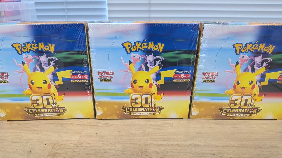 oripaone_naka's tweet photo. 【全ガチャ爆速完売記念🎁】
毎日の爆速完売ありがとうございます🔥
毎月29日の「ワンニキ祭」も非常に多くの方にご参加頂きました🙇‍♂️

プレゼント企画として、、、

30th celebrationを3名様に🎁
リツイートといいねだけ🎁

#オリパワン当選報告 
#毎月29日はワンニキ祭
#毎日爆速完売ありがとう https://t.co/EznaqLyJYU