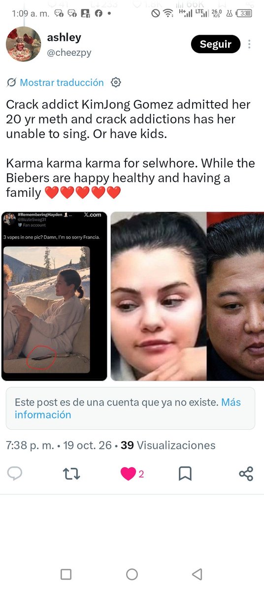 Hailey2689999's tweet photo. @Mabelxsg Selena obsessed hypocritical miserable the queen vaping and drogs 🤣🤣 https://t.co/HYguU3tHNI