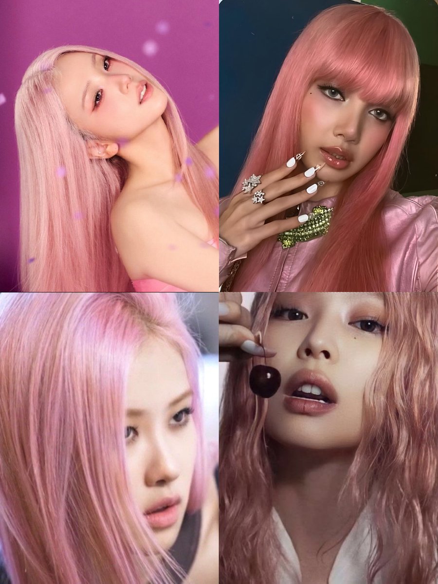 jenniewhk's tweet photo. THE PINKS WITH THEIR PINK HAIR https://t.co/W585HM6dDy