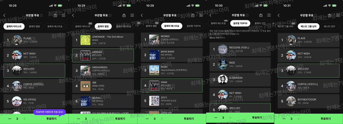 heun0613bts's tweet photo. MMA부분별 투표가 시작 됐습니다.
멜론 뮤직어워즈 2026 투표에 참여하세요! 

✅부문별 투표 마감 11/13까지 

✅올해의 아티스트 : BTS
✅올해의 앨범 :  ARIRANG
✅올해의 베스트송 : SWIM
✅글로벌 TOP10 :  BTS
✅베스트 그룹 남자 : BTS

https://t.co/94l49B1IiI

+ https://t.co/lAAsfe2N2T