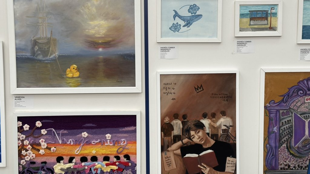 artkanej's tweet photo. gente a exposição do namjoon ficou encantadora, eu amei demais, tudo muito lindo! https://t.co/u8jpHi9kXd