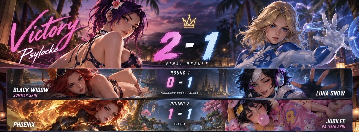 DeadlyDiva69's tweet photo. 💋 MY FIRST 1V1 VICTORY! 👑

FINALLYYYY!! 😭💕 This diva has officially claimed her FIRST victory! 💅💋

Awww, @BacklineBaitHS~ 🤭💕 Remember when you said you were going to humble me and put me in my place? 😘

Well, sweetheart… 2–1. I WON! 👑❤️ All that confidence, just to end up as my very first victim? How embarrassing, darling! 🤭💋 Looks like the only place you belong is beneath this diva~ 💅😘

After being humbled twice, I finally got to taste victory myself! 😭💕

You came to break my confidence, darling, but you ended up helping me rebuild it~ 😏💋

The diva’s comeback starts HERE! 👑💅

#MarvelRivals #BlackWidow #Psylocke #Jubilee