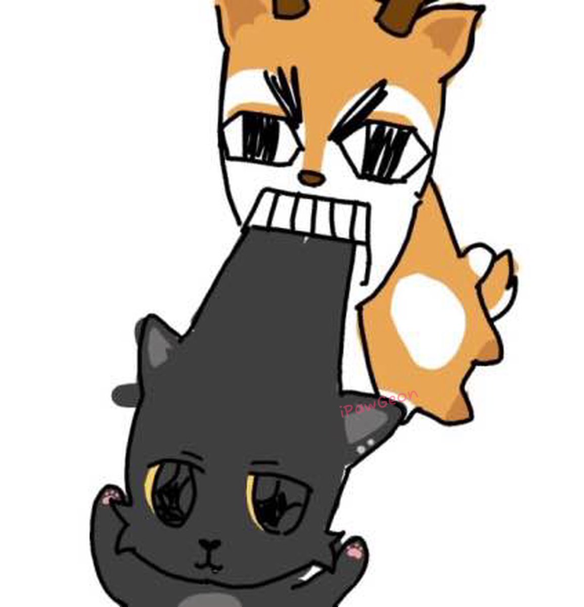 iPawGeon's tweet photo. oh hello seidee what are you doing to jellyyu https://t.co/NQHnrRx5KV