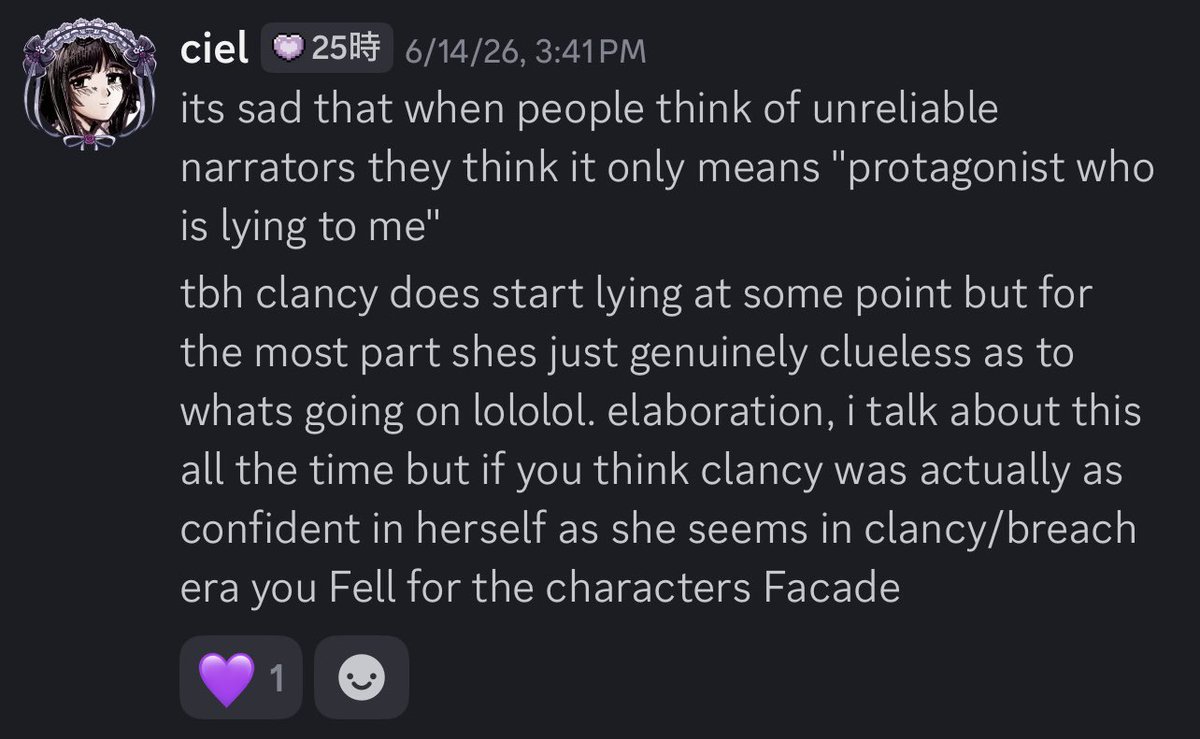 saiclancy's tweet photo. clancy thoughts https://t.co/bqPCu4C1HX