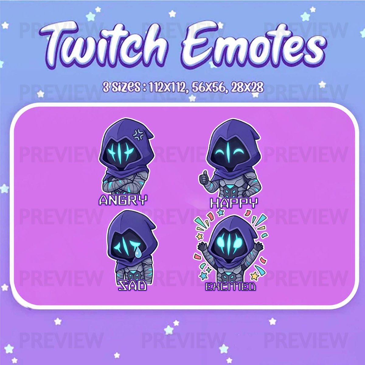 redfox_rox1's tweet photo. From rough sketches to expressive emotes!💜 
Four moods brought to life with glowing cyan details and a vibrant purple palette.🎨
#TwitchEmotes #CustomEmotes #ChibiArt #DigitalArt #EmoteArtist #TwitchArtist #ArtistOnX https://t.co/NCcJ7szauM