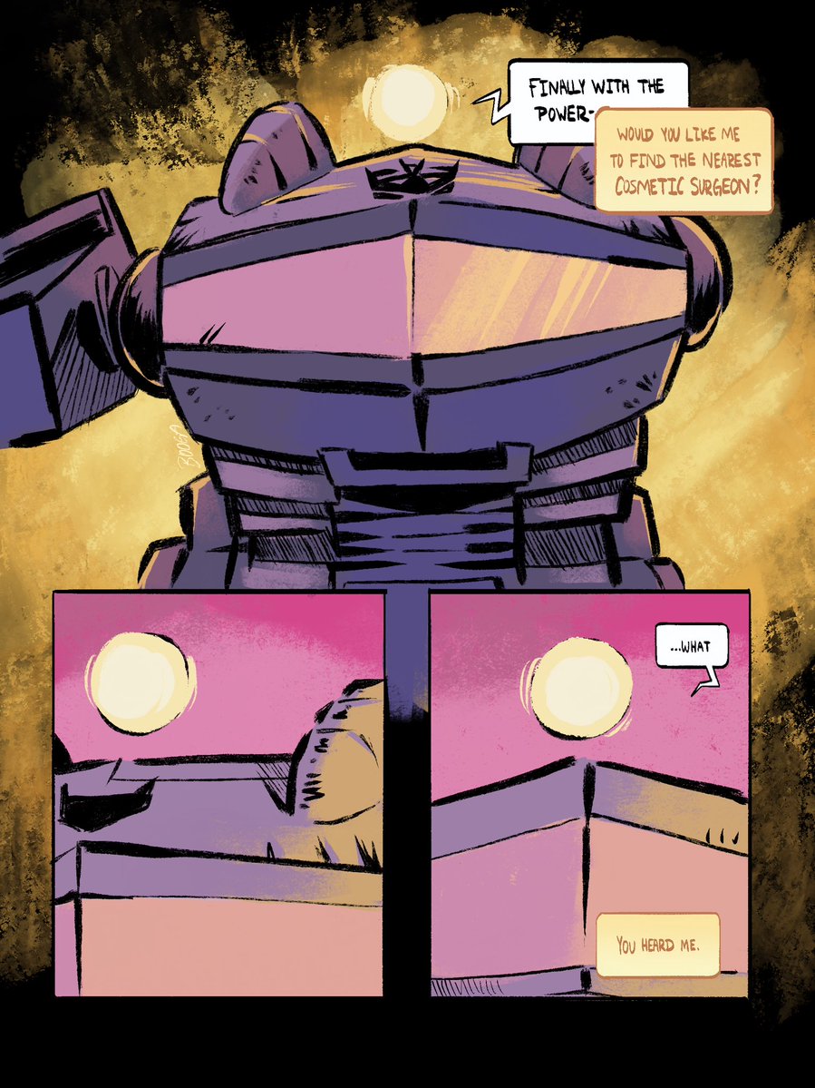 Boog4s's tweet photo. Pt. 2 of Transformers in super hell 🕺

#transformers #transformersskybound #shockwave https://t.co/dfbSau9Gd1