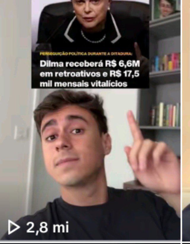 soniferodalana's tweet photo. o tanto de views no vídeo que o nikolas ferreira postou ontem no instagram e tiktok com um monte de fake news sobre o governo lula.. gente é INADMISSÍVEL que um parlamentar faça esse tipo de coisa e não seja penalizado por isso https://t.co/uldSy8tjPi