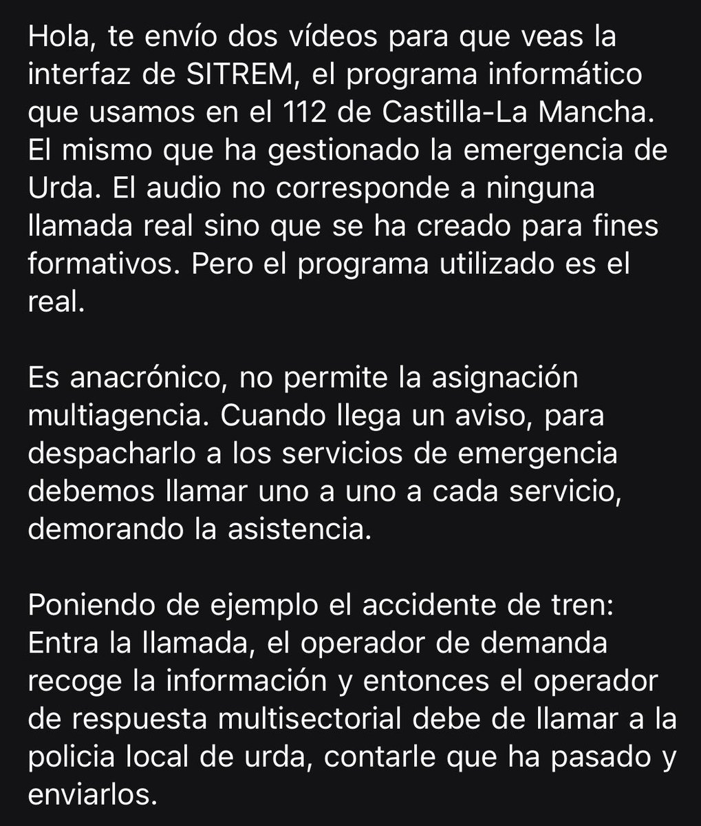 Espball's tweet photo. SITREM, el programa utilizado por el 112 de Castilla-La Mancha.

Este es salvaje. Vídeos abajo. https://t.co/hoG5LVZxBB
