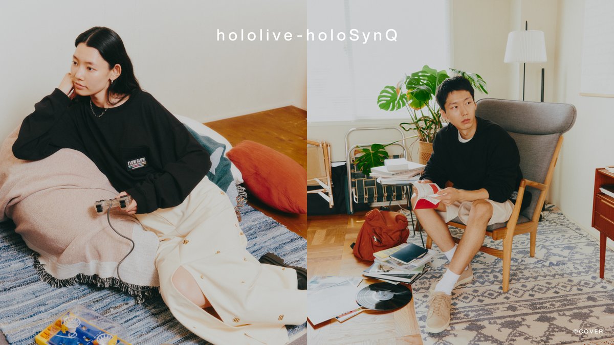 hololivetv's tweet photo. 🎉お知らせ🎉

新ライフスタイルレーベル「hololive - holoSynQ」始動✨
「FLOW GLOW」が“飾らない、私らしさを着る。”を提案！

2026/11/6(金)〜2027/1/14(木)には
東急プラザ表参道「オモカド」キデイランド内 4Fでポップアップも開催📢

🔽詳細はこちら
https://t.co/KODPMaGTGv https://t.co/v0jheJ8ata