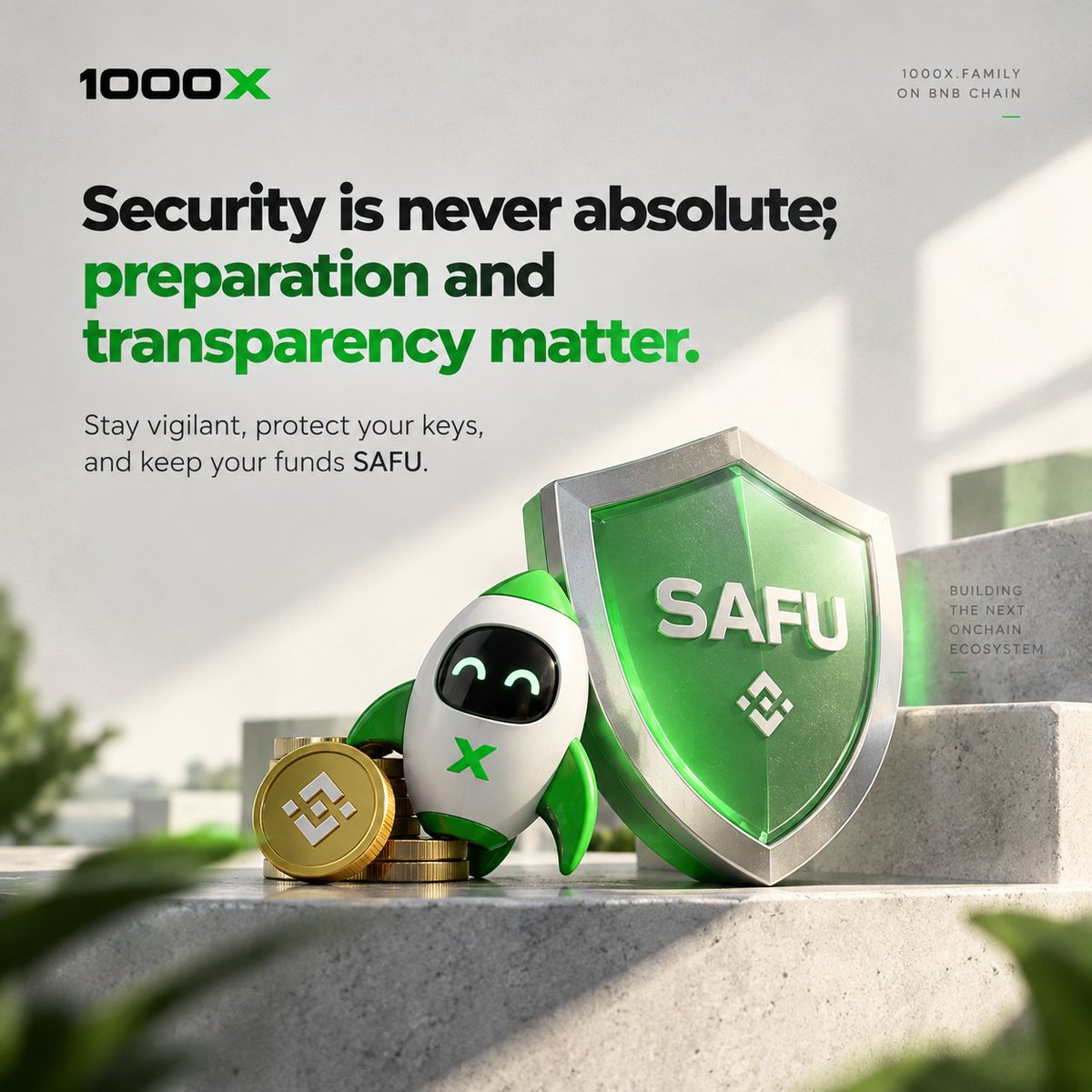 1000Xdotfamily's tweet photo. 🔶 Security is never absolute; preparation and transparency matter.

Stay vigilant, protect your keys, and keep your funds SAFU. https://t.co/V0juBYHwAo