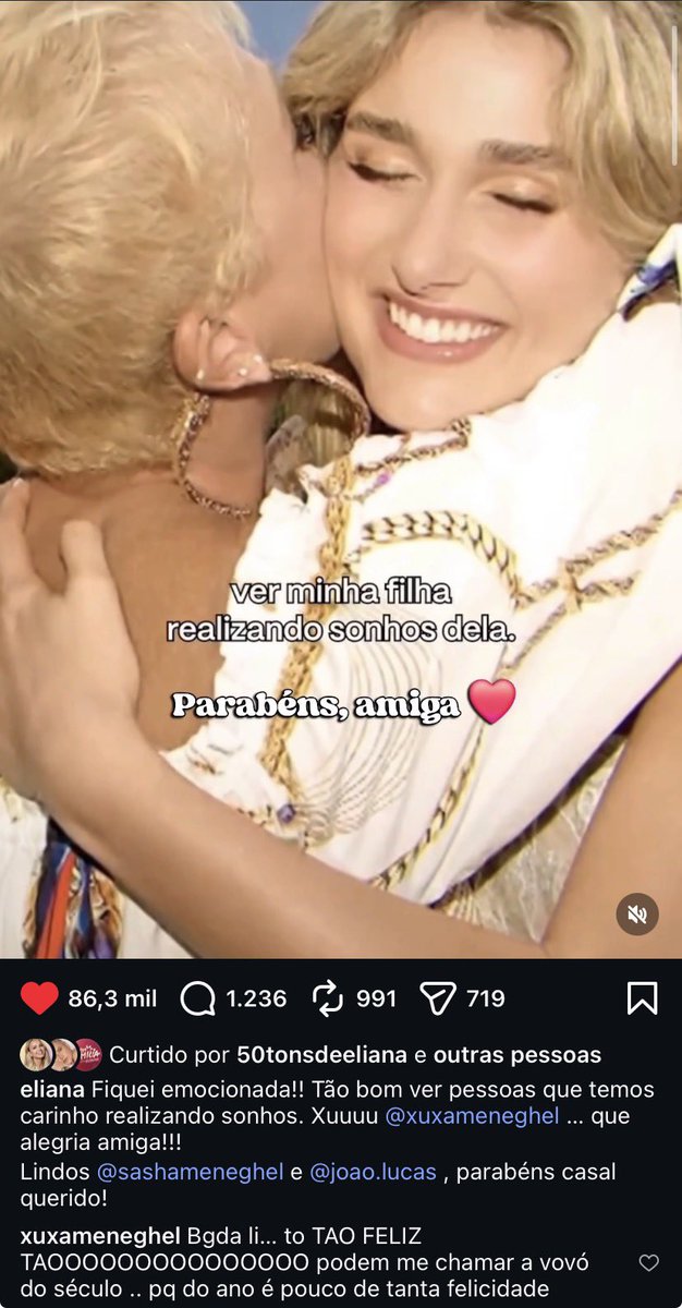 NuclearHilton's tweet photo. Genteeee e a Angélica que fez o momento da Sasha ser sobre ELA. 🤡 Bem diferente da @Eliana que fez um post lindo sobre a notícia exaltando a Xuxa e os pais. Bravo! 👏🏾 https://t.co/4Ug54me7pY